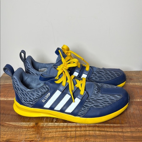 Adidas SL Loop Blue and Yellow Athletic Shoes with Mesh Upper, Men’s 12 - Picture 1 of 10
